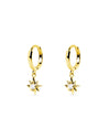 Pendientes Polar Star Plata Baño Oro