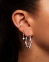 Pendientes Polar Star Plata Puesta