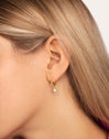 Pendientes Aro Star Sky Enamel Oro