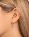 Pendientes Aro Star Sky Enamel Plata