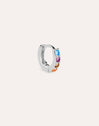 Pendiente Suelto Aro Cleo S Colors Plata