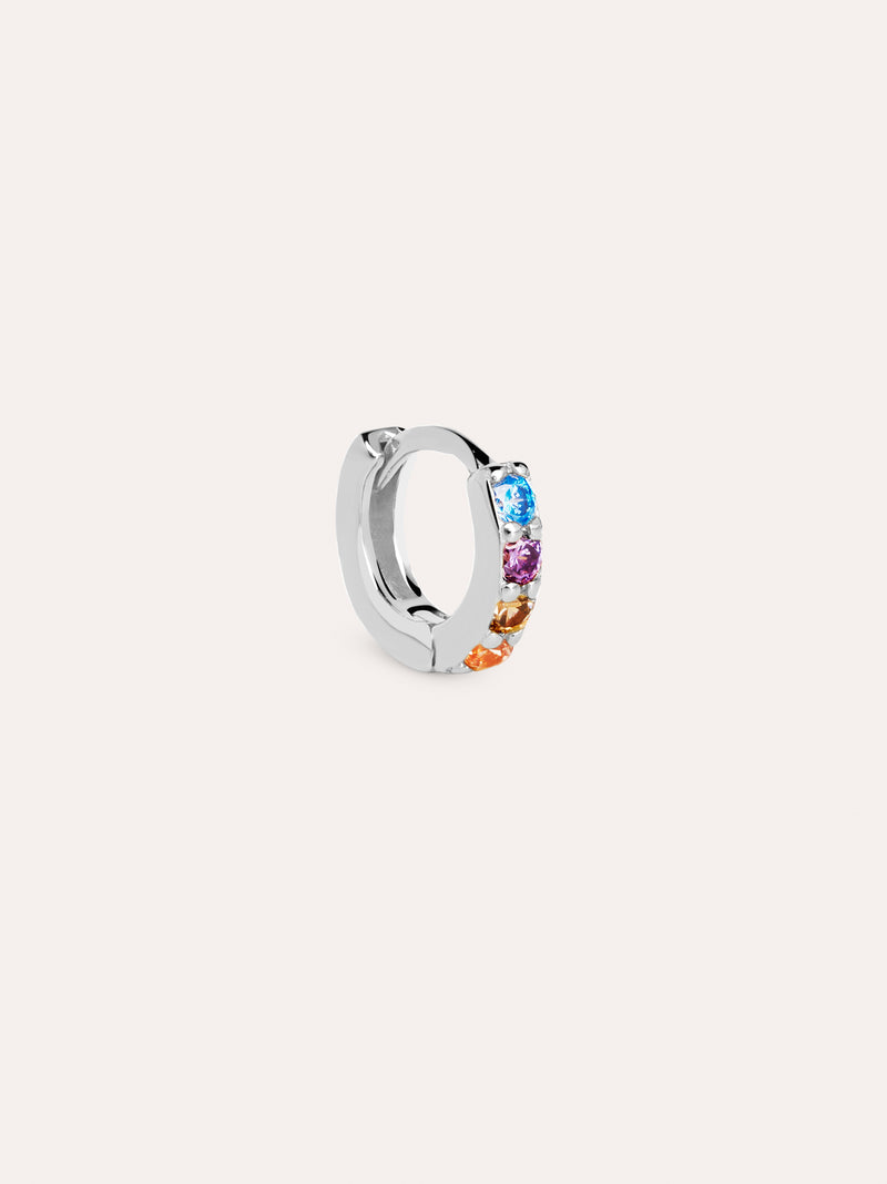 Cleo S Colors Aro Einzelner Ohrring Silber