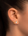 Pendiente Suelto Pebbles XS Oro Puesta