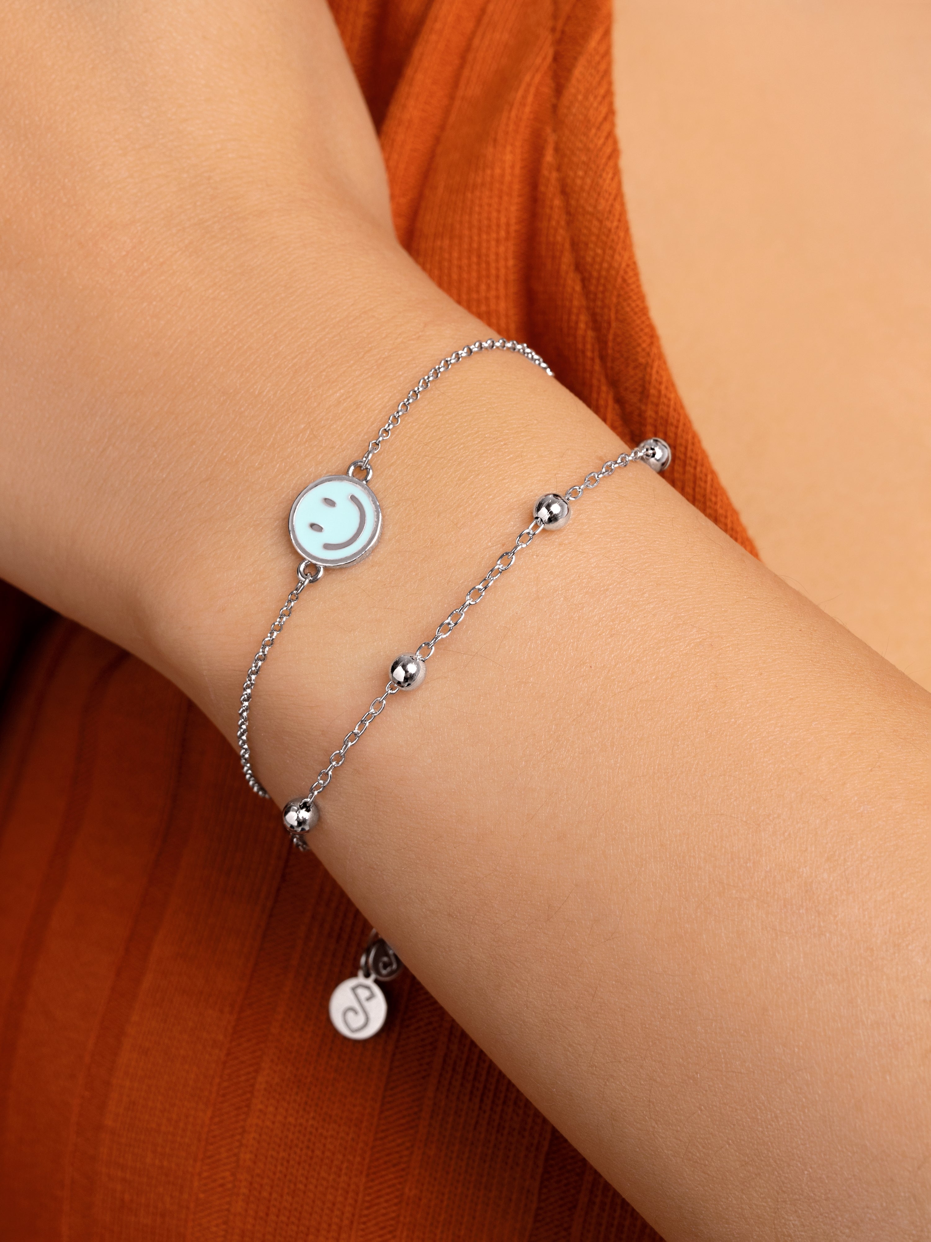 Smiley Sky Enamel Bracelet