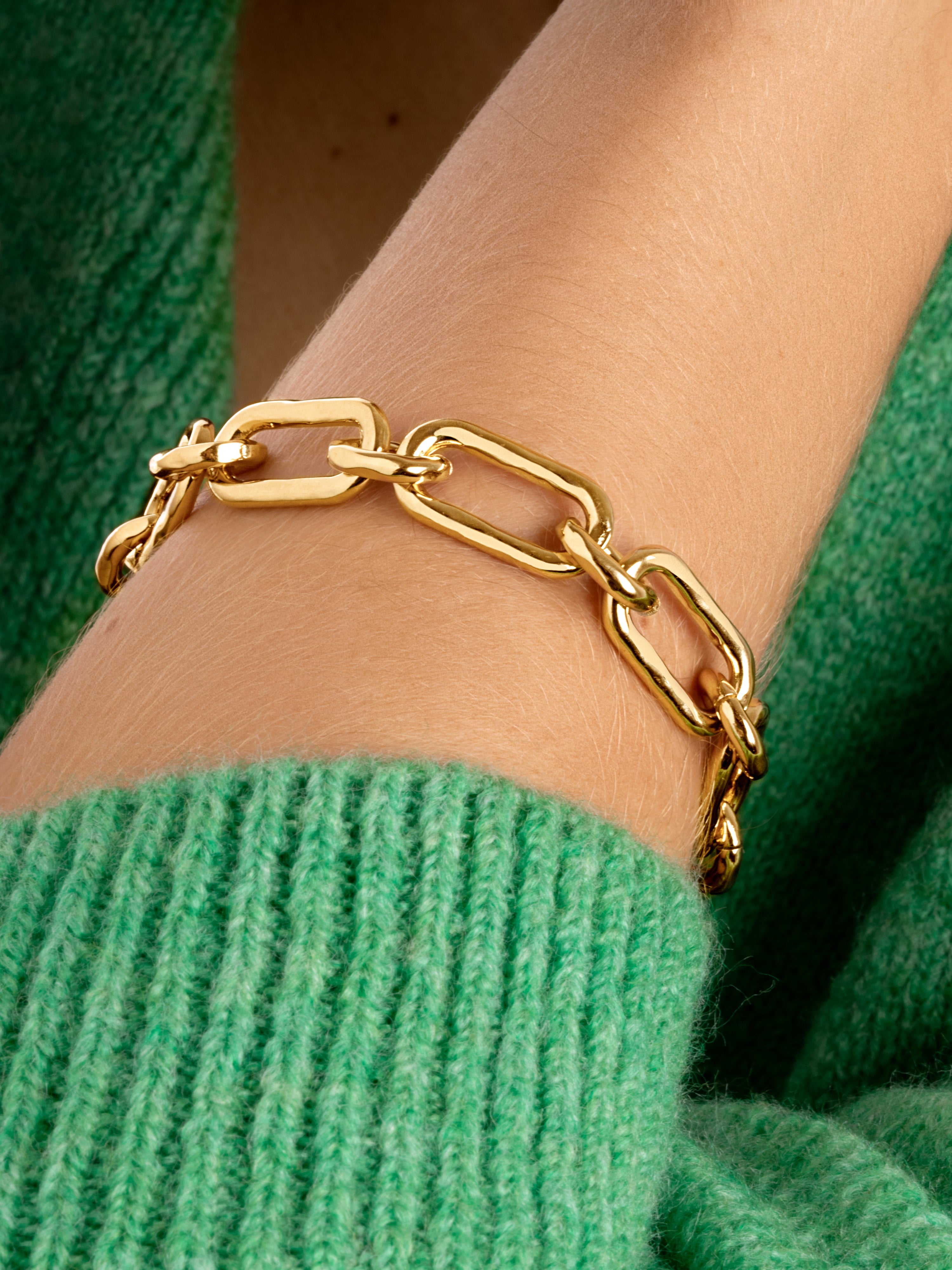 Zambia Link Gold Bracelet