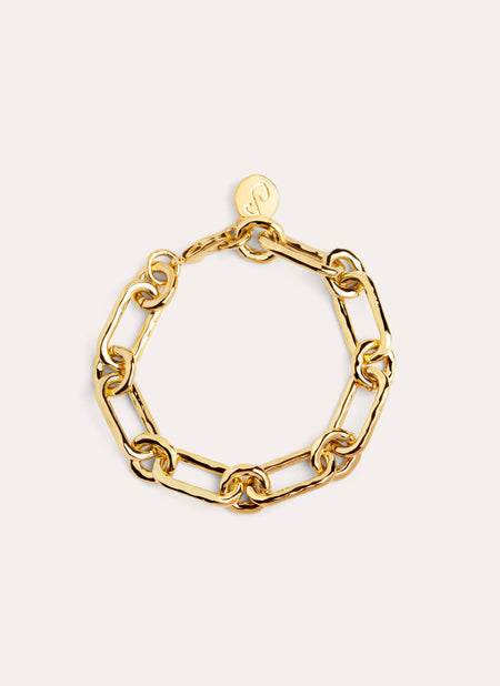 Zambia Link Gold Bracelet