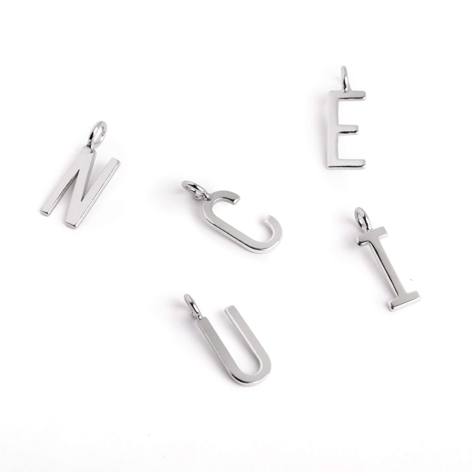 Inicial Collar Personalizado Letters Plata S
